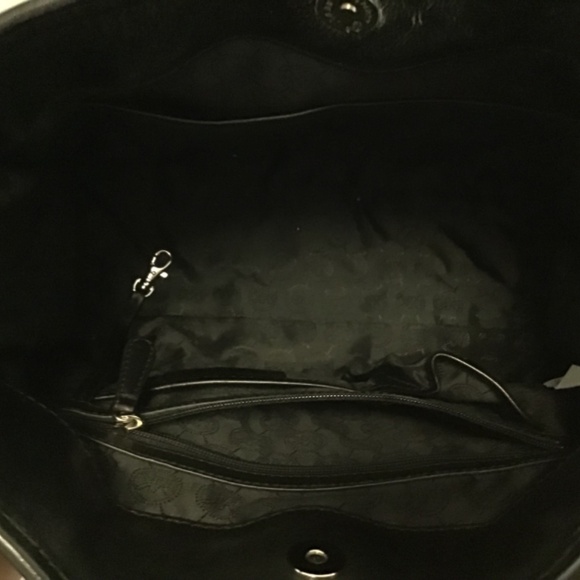 Michael Kors Hamilton Studded Leather Large black/white Tote